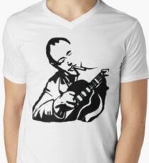 Django Reinhardt Gypsy Jazz Guitarist T-Shirt Men's V-Neck T-Shirt
