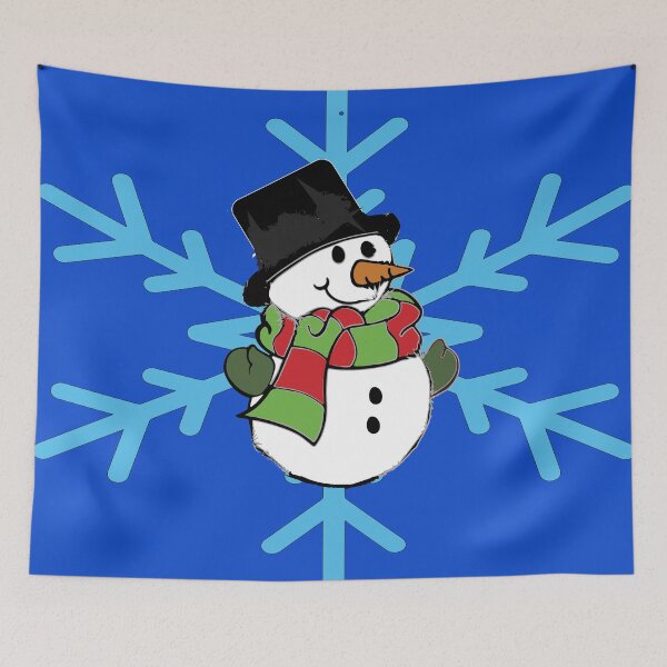 Item preview, Snowman with snowflake designed and sold by JAZTshirt.