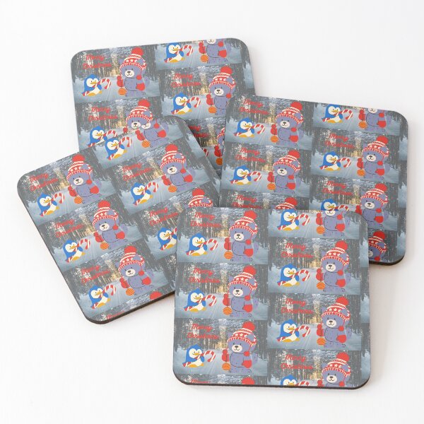 Item preview, Merry Christmas, cute penguin and teddy designed and sold by NomadMessenger.