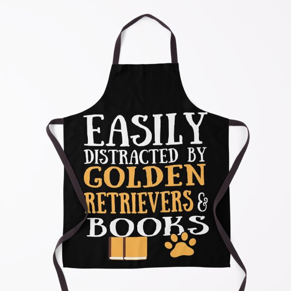 Item preview, golden retrievers lover easily distracted by golden retrievers and books designed and sold by alaechamlal.