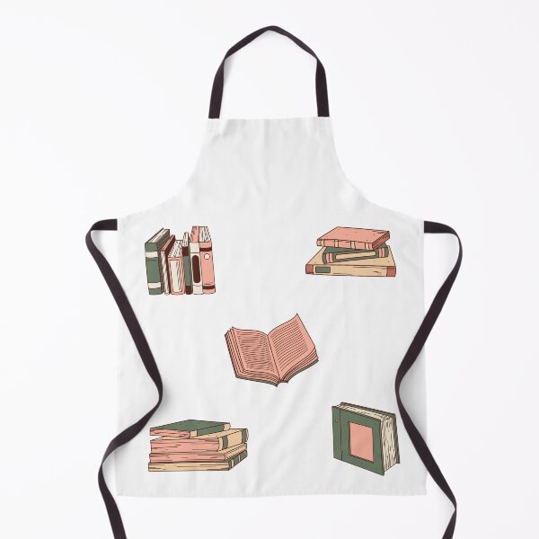 Item preview, Cute Library Books Drawings Pink and Green designed and sold by A. P..