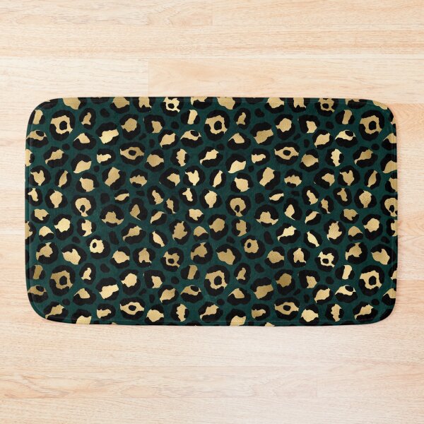 Item preview, Green and Gold Leopard Print Pattern designed and sold by RougeAtelier.