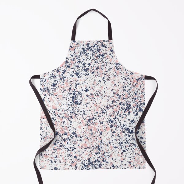 Item preview, Navy Blue and Blush Pink Ink Spatter on White designed and sold by kierkegaard.