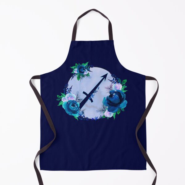 Item preview, Sagittarius Zodiac Horoscope Blue Floral Monogram designed and sold by Bumblefuzzies.