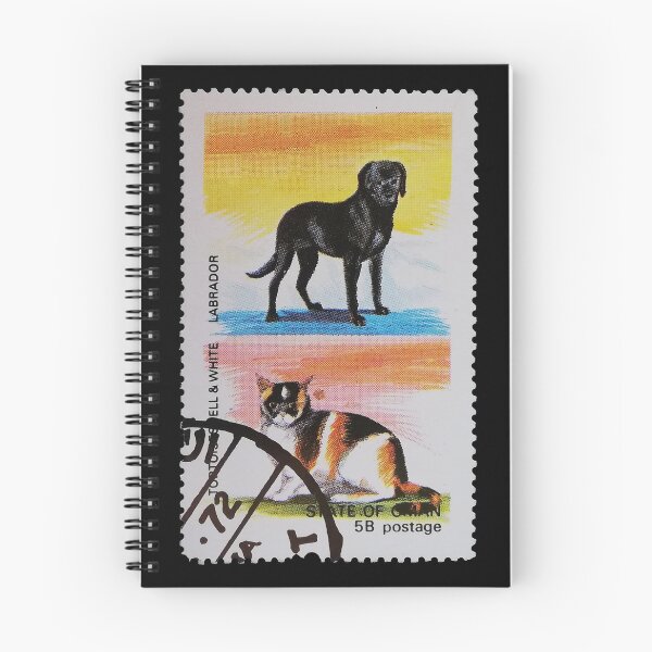 Item preview, Labrador Dog and Tortoiseshell Cat Stamp designed and sold by StampCollection.