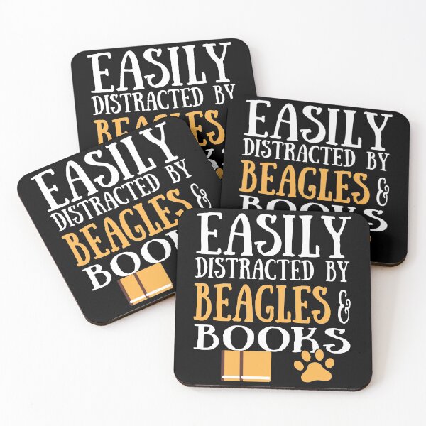 Item preview, beagles lover easily distracted by beagles and books designed and sold by alaechamlal.