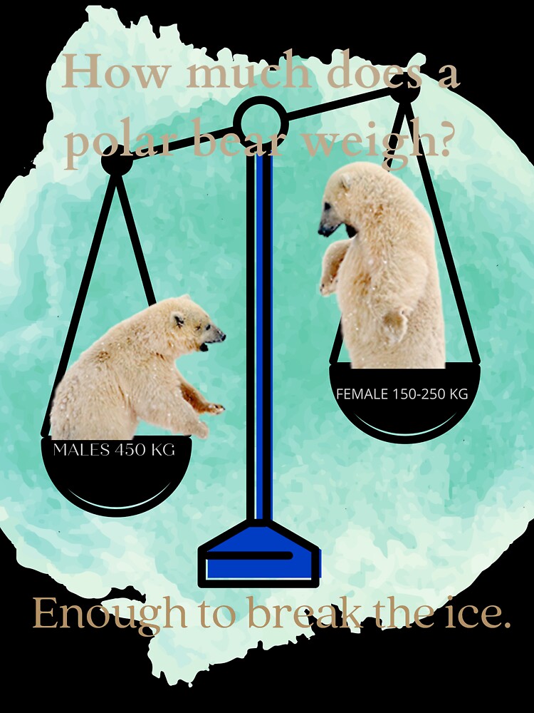How much does a polar bear weigh? enough to break the ice. Kids T-Shirt  for Sale by amy greaves