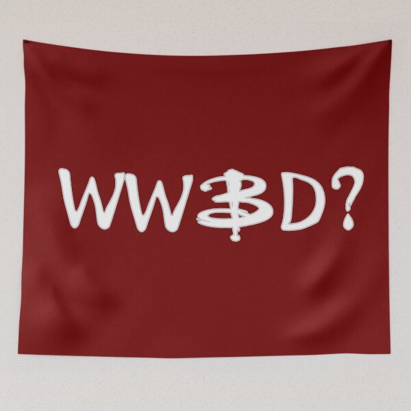Item preview, What Would Buffy Do? WWBD, Buffy the Vampire Slayer, BtVS Joss Whedon, Giles, Willow Xander Anya, Grr Argh designed and sold by S Hazelwood .