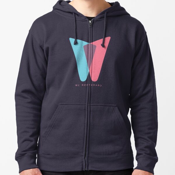 We Bodyboard // The Logo Design Zipped Hoodie