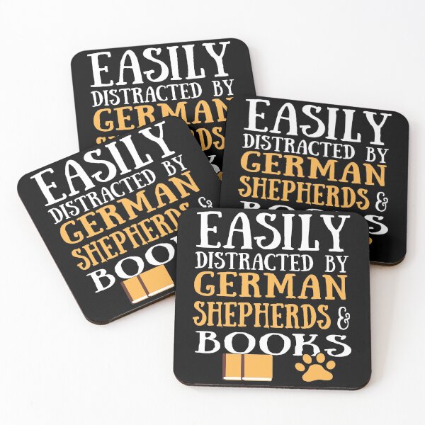 Item preview, german shepherds lover easily distracted by german shepherds and books designed and sold by alaechamlal.