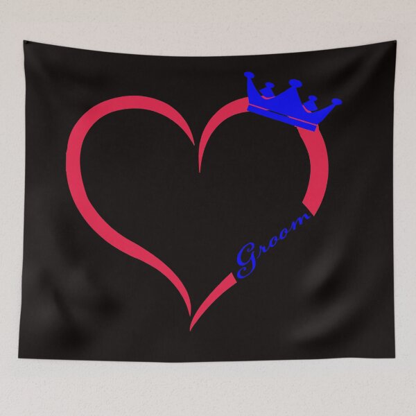Item preview, Groom crown with heart designed and sold by JAZTshirt.