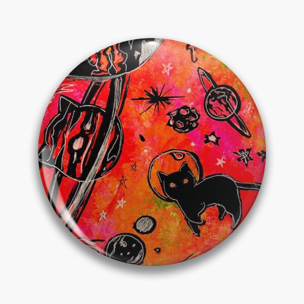 Item preview, neon space cat designed and sold by flyingcatart.