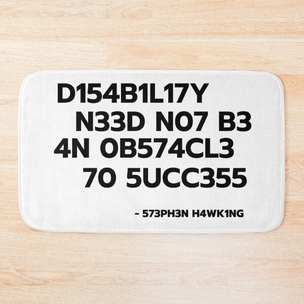 Item preview, Disability Need Not Be An Obstacle To Success (A Motivational Quote) designed and sold by Skeelo702.
