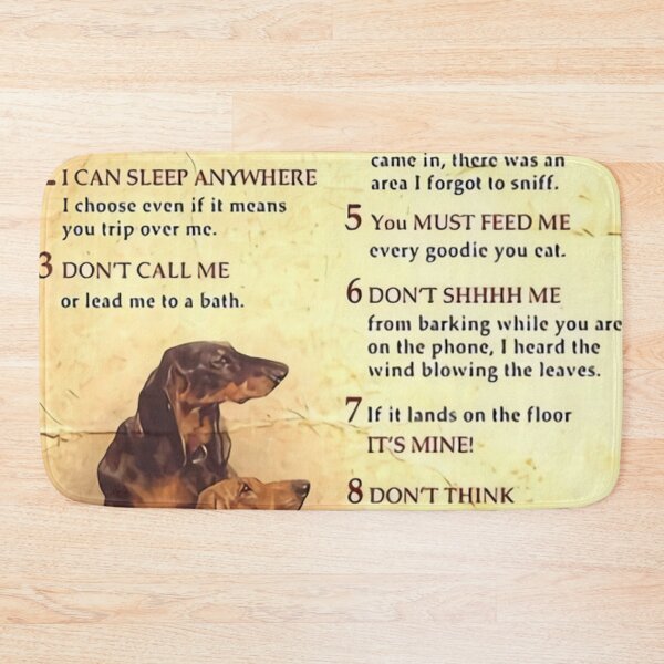 Item preview, A DACHSHUNDS HOUSE RULES designed and sold by jenny-lewis.