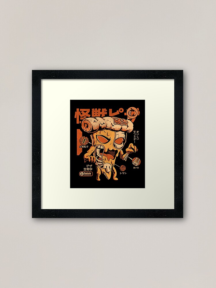 Alternate view of Pizzazilla X-ray Framed Art Print
