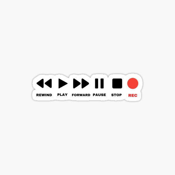Retro Button Sticker