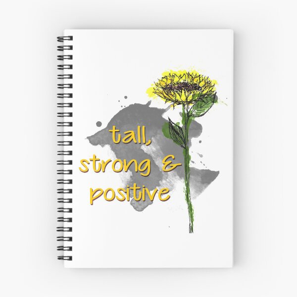 Item preview, Sunflower - Tall, strong and positive - Quote for tall people designed and sold by InkLove.