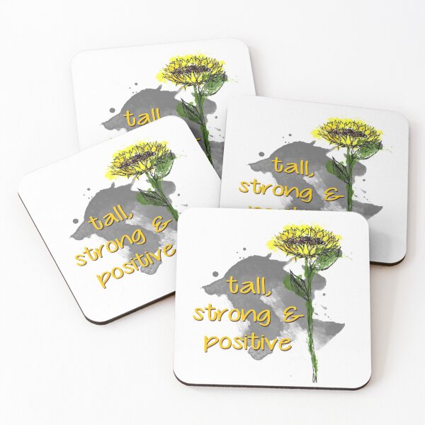 Item preview, Sunflower - Tall, strong and positive - Quote for tall people designed and sold by InkLove.