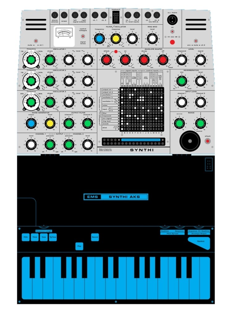 Synthi A Vcs3 Synth Leggings By Firewallmud Redbubble