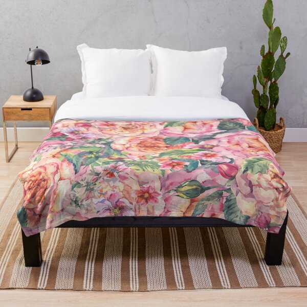 Item preview, Vintage Rose Flowerbed designed and sold by adortopia.
