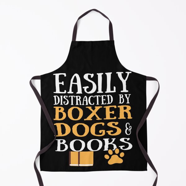 Item preview, boxer dogs lover easily distracted by boxer dogs and books designed and sold by alaechamlal.