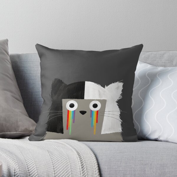 Cat Sia Throw Pillow
