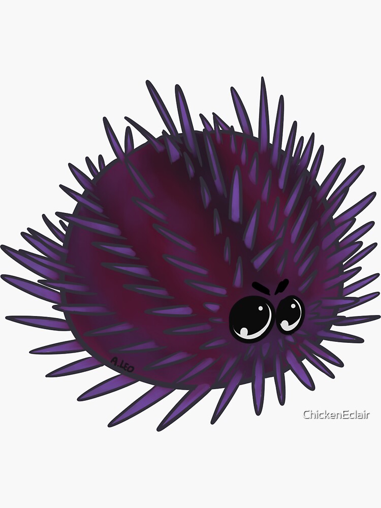 Artwork view, Purple Urchin designed and sold by ChickenEclair