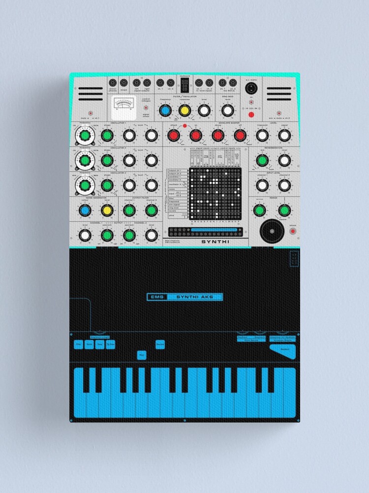 Synthi A Vcs3 Synth Canvas Print By Firewallmud Redbubble