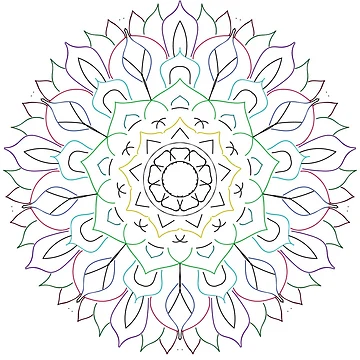 Artwork thumbnail, Mandala Color by Looplk