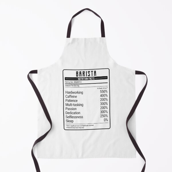 Artikelvorschau, Barista Nutrition Facts entworfen und verkauft von Renware.