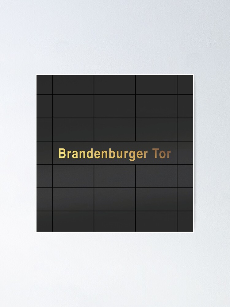 Alternate view of Brandenburger Tor Station Tiles (Berlin) Poster