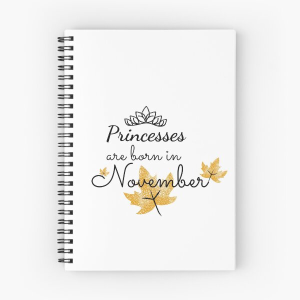 Item preview, Princesses are Born in November T-Shirt designed and sold by WearYourMood.