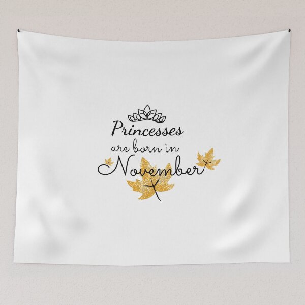 Item preview, Princesses are Born in November T-Shirt designed and sold by WearYourMood.