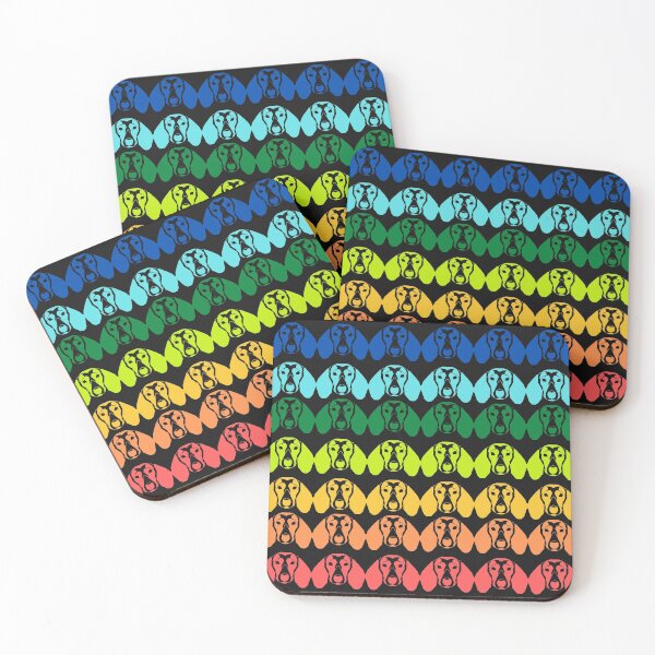 Item preview, Rainbow Dachshund Pattern designed and sold by TheDachshund.