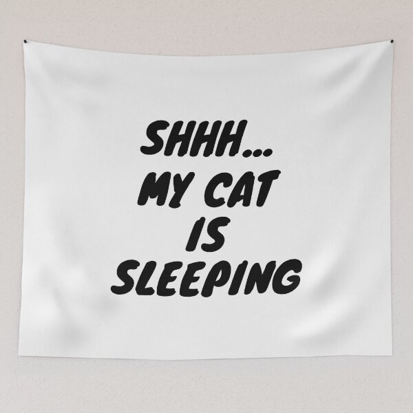 Item preview, Cat Sleeping Funny designed and sold by PurpleTank.