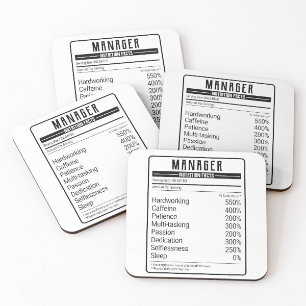 Item preview, Manager Nutrition Facts designed and sold by Renware.