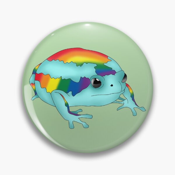 Item preview, Fat pride frog (Rainbow) designed and sold by Alicia Barlow.