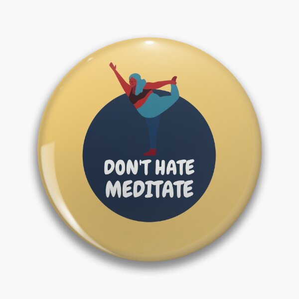 Item preview, dont hate meditate | don't hate meditate funny zen design designed and sold by Flow-Store.