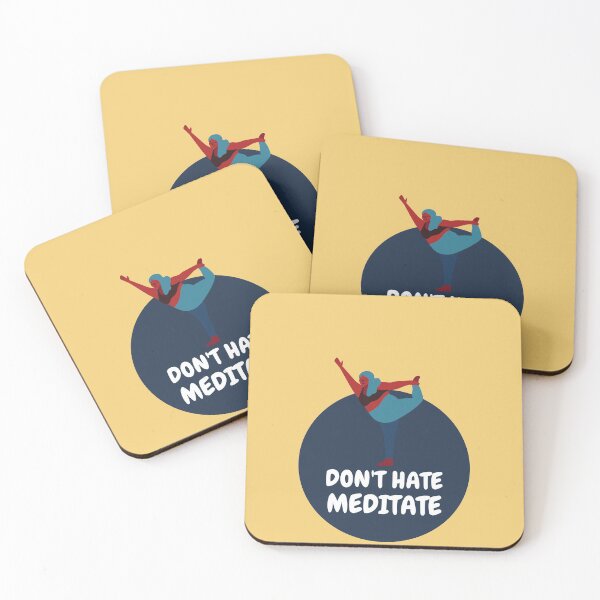 Item preview, dont hate meditate | don't hate meditate funny zen design designed and sold by Flow-Store.