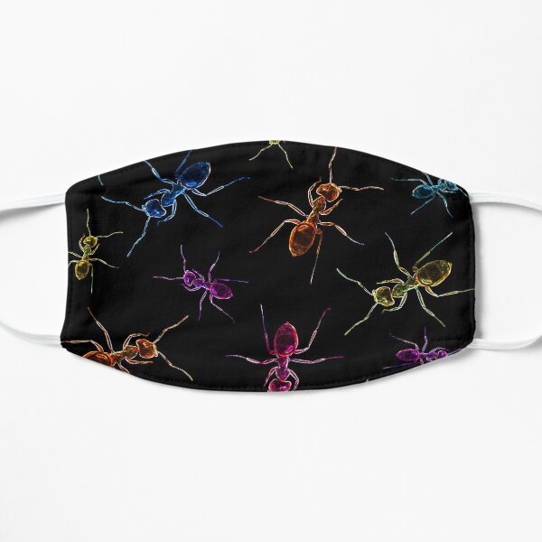 Neon ants Flat Mask