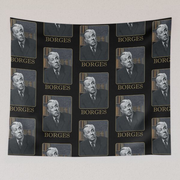 Item preview, Jorge Luis Borges Portrait Painting designed and sold by Ian  Oz.