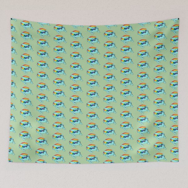 Item preview, Fat pride frog (Rainbow) designed and sold by Alicia Barlow.