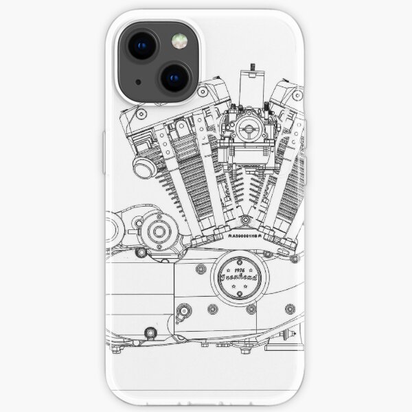 V-Twin Engine iPhone Soft Case