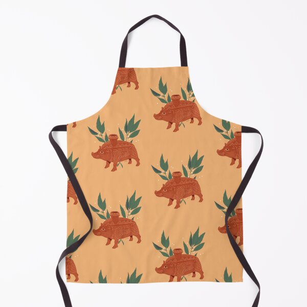 Item preview, Etruscan Boar Vessel - Floral Artefacts designed and sold by flaroh.