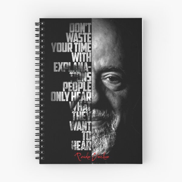 Item preview, Black and white Paulo Coelho quote poster designed and sold by Enea Kelo.