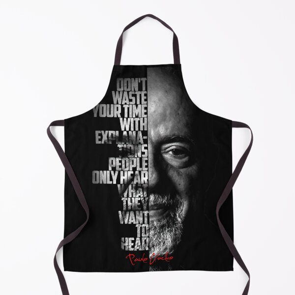 Item preview, Black and white Paulo Coelho quote poster designed and sold by Enea Kelo.