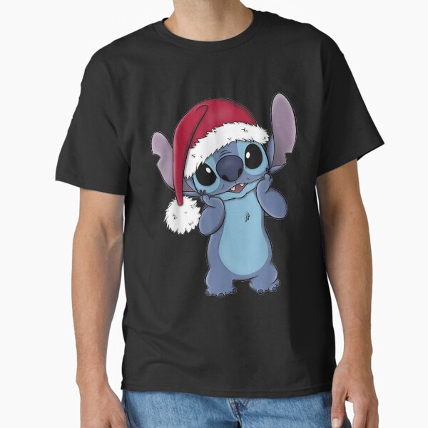 Artikel-Vorschau von Lilo & Stitch Weihnachten Santa Hat Stitch Portrait, designt und verkauft von JungneyLadakh.