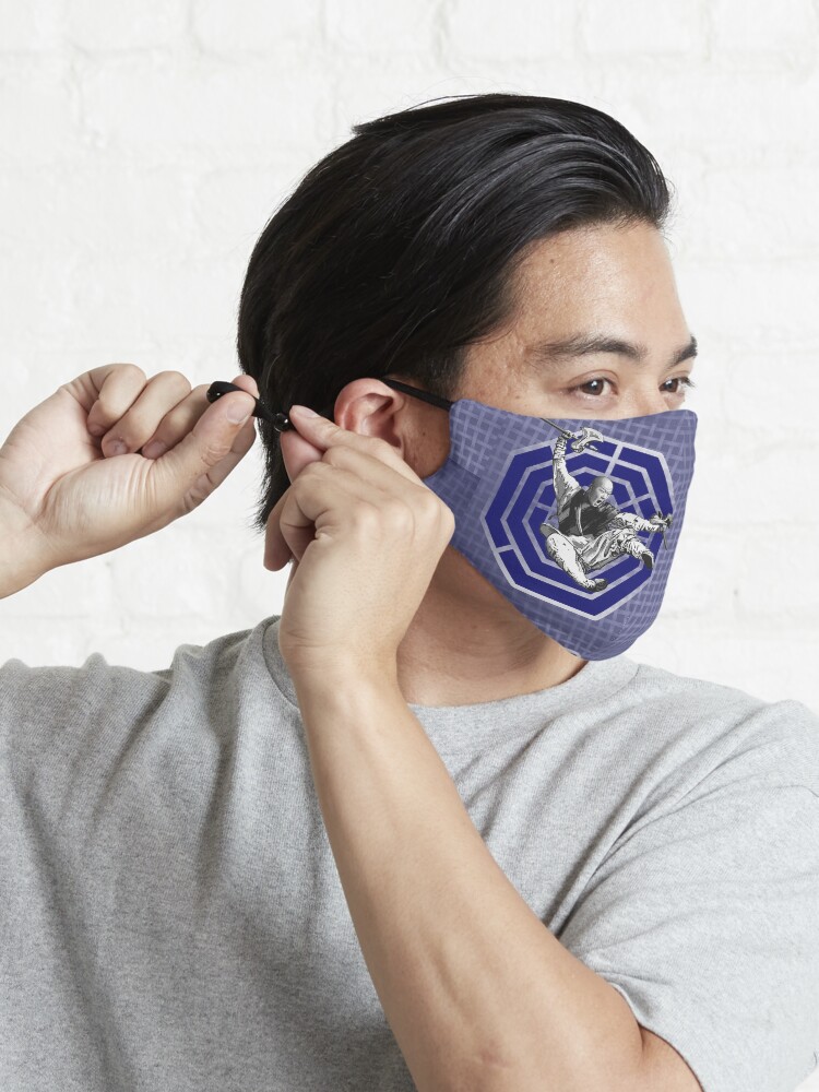 Alternate view of Bagua Monk in Blue Mask