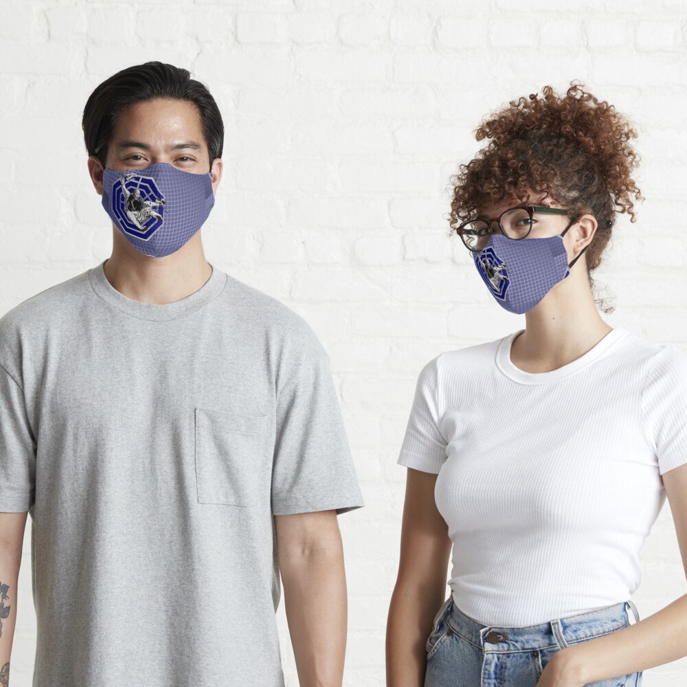 Bagua Monk in Blue Mask