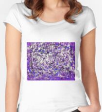 Farbexplosion Tailliertes Rundhals-Shirt